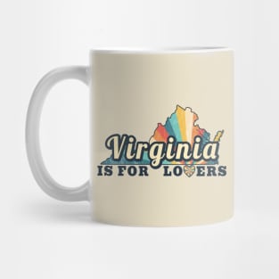 Virginia Is For Lovers Maps Vintage Mug